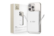 Powerbank - Tech-Protect LifeMag PB31 Power Bank with MagSafe 10000mAh 15W USB-C / USB-A / Built-in USB-C / Lightning Cables - White Powerbank - Hvid - 10000 mAh - 5906302309276