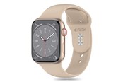 Smartwatch - Tilbehør - Tech-Protect Silicone Strap for Apple Watch 4 / 5 / 6 / 7 / 8 / 9 / SE / Ultra 1 / 2 (42 / 44 / 45 / 49 mm) - Brown - 5906302310005