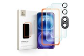 Mobil - Beskyttelsesglas - Tech-Protect Supreme Set Tempered Glass for iPhone 16 - Clear (3 pcs) - 5906302310906