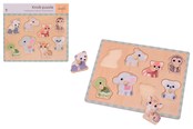Trælegetøj - Jouéco The Wildies Family knobpuzzle - 263-80132