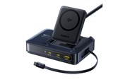 Mobil - Adaptere & Opladere - Baseus Nomos NH21 Qi2 160W 4-in-1 Wireless Charging Station with Retractable Cable - Black - E0121700