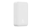 Powerbank - Baseus EnerFill FM41 20000mAh 20W Magnetic Power Bank with USB-C to USB-C Cable 30cm - White Powerbank - Hvid - 20000 mAh - E0027U01