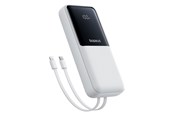 Powerbank - Baseus Lipow 20000mAh 22.5W Powerbank with two built-in cables with additional Simple USB-A - USB-C 3A 20cm cable - white - 20000 mAh - P10079102213-00
