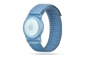 Mobil - Andet Tilbehør - Tech-Protect  Nylon Strap for Kids on Apple AirTag - Blue - 9589046926082