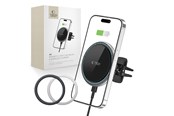 Mobil - Adaptere & Opladere - Tech-Protect A2 Car Phone Holder with MagSafe 15W Inductive Charger for Air Vent - Blackmo - 9589046926730