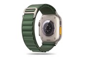 Smartwatch - Tilbehør - Tech-Protect  Nylon Pro Strap for Apple Watch 4 / 5 / 6 / 7 / 8 / 9 / SE / Ultra 1 / 2 (42 / 44 / 45 / 49 mm) - Dark Green - 9490713928363