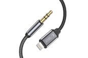 Audio kabel - Tech-Protect  UltraBoost Lightning audio cable / mini jack 3.5mm 1m - black - 9490713929087
