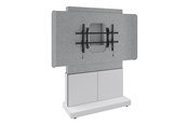 Vægbeslag, AV-Beslag & AV-Møbler - Middle Atlantic Forum stand - for display stand - 3 bay light finish - designer white white silver grey - TAA Compliant - Max - recommended for - FM-DS-6675FS-D8W