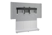 Vægbeslag, AV-Beslag & AV-Møbler - Middle Atlantic 66in Forum Free-Standing Display Stand for Single 70-75in Display - Light Finish - Max 68 kg - recommended for 75" - FM-DS-6675FS-DD8W