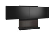 Vægbeslag, AV-Beslag & AV-Møbler - Middle Atlantic Forum stand - for 2 LCD displays / video conference system - 66" 3 bay dark finish - asian night black charcoal grey - TAA Compliant - Max 136 kg - recommended for 65" - FM-DS-6675FS-HA3B