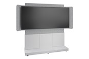Vægbeslag, AV-Beslag & AV-Møbler - Middle Atlantic Forum stand - for LCD display / video conferencing system - 66" 3 bay light finish - designer white silver grey white - TAA Compliant - Max 102 kg - recommended for 81" - FM-DS-6675FS-KD8W