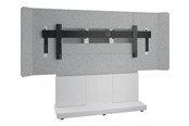 Vægbeslag, AV-Beslag & AV-Møbler - Middle Atlantic Forum stand - for LCD display / video conferencing system - 66" 3 bay light finish - designer white silver grey white - TAA Compliant - Max 102 kg - recommended for 105" - FM-DS-6675FS-LD8W