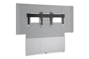 Vægbeslag, AV-Beslag & AV-Møbler - Middle Atlantic Forum stand - for LCD display / video conferencing system - 66" 3 bay light finish - designer white silver grey white - TAA Compliant - Max 68 kg - recommended for 80"-85" - FM-DS-6675FW-ED8W