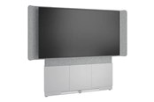 Vægbeslag, AV-Beslag & AV-Møbler - Middle Atlantic Forum stand - for LCD display / video conferencing system - 66" 3 bay light finish - designer white silver grey white - TAA Compliant - Max 68 kg - recommended for 100" - FM-DS-6675FW-FD8W