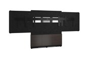 Vægbeslag, AV-Beslag & AV-Møbler - Middle Atlantic Forum stand - for 2 LCD displays / video conference system - 66" 3 bay dark finish - asian night charcoal grey black - TAA Compliant - Max 136 kg - recommended for 75" - FM-DS-6675FW-JA3B