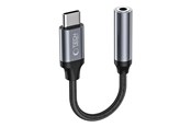 USB kabel - Tech-Protect UltraBoost USB-C Adapter / Mini Jack 3.5mm - Black - 9490713929667