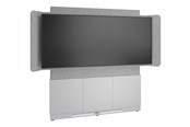 Vægbeslag, AV-Beslag & AV-Møbler - Middle Atlantic Forum stand - for LCD display / video conferencing system - 66" 3 bay light finish - designer white silver grey white - TAA Compliant - Max 102 kg - recommended for 81" - FM-DS-6675FW-KD8W