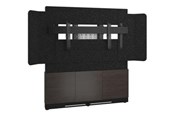 Vægbeslag, AV-Beslag & AV-Møbler - Middle Atlantic Forum stand - for LCD display / video conferencing system - 66" 3 bay dark finish - asian night charcoal grey black - TAA Compliant - Max 102 kg - recommended for 81" - FM-DS-6675FW-KA3B