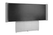 Vægbeslag, AV-Beslag & AV-Møbler - Middle Atlantic Forum stand - for LCD display / video conferencing system - 66" 3 bay light finish - designer white silver grey white - TAA Compliant - Max 102 kg - recommended for 105" - FM-DS-6675FW-LD8W