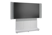 Vægbeslag, AV-Beslag & AV-Møbler - Middle Atlantic Forum stand - for LCD display / video conferencing system - 66" 3 bay light finish - designer white silver grey white - TAA Compliant - Max 68 kg - recommended for 100" - FM-DS-6675FS-FD8W