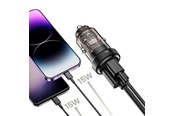 Mobil - Adaptere & Opladere - Tech-Protect CC30W Car Charger USB-C PD 30W / USB-A QC 3.0 - Black - 9490713933794