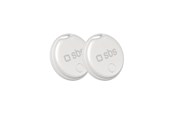 Mobil - Andet Tilbehør - SBS Track My Circle locator compatible with Apple Find My set of 2 - white - TEFINDTAGAP2SET