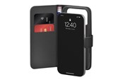 Mobil - Covers & Cases - Puro Wallet Stand Case for iPhone 17 Pro Made of Eco-Leather with a Flap Wallet and Stand Function - Black - PUIPC17P63BOOKC8BLK