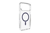 Mobil - Covers & Cases - Puro Lite Mag TPU+PC Case Compatible with MagSafe for iPhone 17 Pro - Transparent with Blue Ring - PUIPC17P63LITEMDKBL