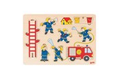 Puslespil - Intex Goki Wooden Stacking Puzzle Fire Brigade 8 pcs. Wood - 5220295