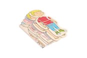Puslespil - Beleduc Wooden Layered Puzzle Girl - 5 Layers Wood - 17160