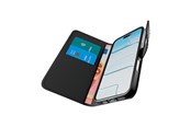 Mobil - Covers & Cases - Puro Wallet Stand case for iPhone 17 made of faux-leather with a flap wallet and stand function - black - PUIPC1763BOOKC8BLK