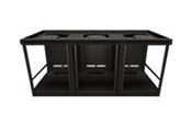 Vægbeslag, AV-Beslag & AV-Møbler - Middle Atlantic C5 Series Credenza Racks C5-FF31-3 rack - for AV System - black - Max - recommended for - C5-FF31-3
