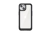 Mobil - Covers & Cases - Hurtel Reinforced Case with Flexible Frame for iPhone 15 Plus Outer Space - Black - 9145576279618
