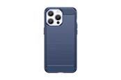 Mobil - Covers & Cases - Hurtel Flexible Carbon Pattern Case for iPhone 15 Pro Max Carbon Case - Blue - 9145576279489