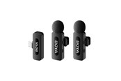 Mikrofon - BOYA BY-V20 V2.0 Wireless Microphones 2.4GHz - Black - BY-V20 V2.0