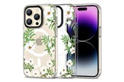 Mobil - Covers & Cases - Tech-Protect MagMood MagSafe Case for iPhone 15 Pro Max - Daisies with Leaves - 9319456605433