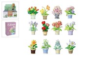 Kreativt Legetøj - Trend Toys Building blocks plant in pot 12 asst. CDU - 201049