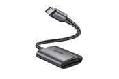 Hukommelseskort - adapter og kortlæser - UGREEN CM401 USB C 5Gb/s SD/TF Card Reader - Gray - 6957303888887