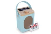 DAB, netværks- og clockradio - Majority Little Shelford Portable Bluetooth DAB Radio - Duck Egg - DAB/DAB+/FM - Mono - Blå - LSH-DAB-DUK