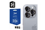 Mobil - Beskyttelsesglas - 3mk Lens Protection Pro Camera Cover with Brown Frame for iPhone 16 Pro /16 Pro Max - 5903108588607