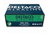 Batteri - Deltaco AAA alkaline (100-Pack) - LR03-100B
