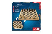 Brætspil - Noris DEvi LOVEuxe Wooden - Chess & Checkers - 606104577