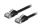 Netværkskabel - Deltaco patch cable - 10 m - black - Sort - 10m - TP-610S-FL