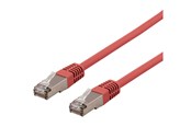 Netværkskabel - Deltaco SFTP-61RH - patch cable - 1 m - red - Rød - 1m - SFTP-61RH