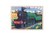Puslespil - Bigjigs Wooden Jigsaw Puzzle Flying Scotsman - 35 pcs. Wood - BJ484