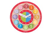 Babylegetøj - Bigjigs Wooden Learning Clock - BJ906