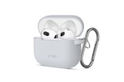 Mobil - Covers & Cases - Tech-Protect Silicone Hook Case for Apple AirPods 3 - Gray - 5906302375097