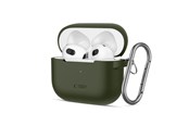 Mobil - Covers & Cases - Tech-Protect Silicone Hook Case for Apple AirPods 3 - Green - 5906302375110