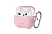 Mobil - Covers & Cases - Tech-Protect Silicone Hook Case for Apple AirPods 3 - Pink - 5906302375127