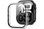 Smartwatch - Tilbehør - Tech-Protect Defense360 Tempered Glass Case for Apple Watch 10 (42mm) - Clear - 5906302376520
